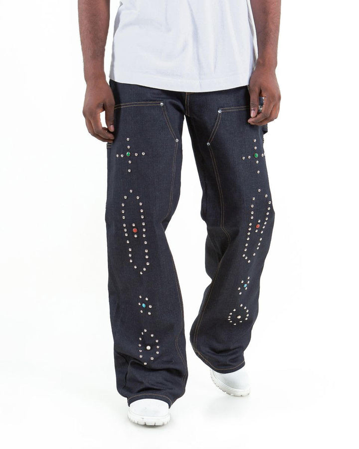 BAGGY COOPER STUDDED DENIM